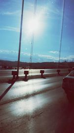 Scenic view of snow covered mountain against sky