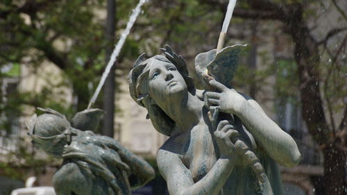 Low angle view of statue