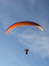 Low angle view of parachute