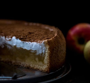 Close-up of cake in plate