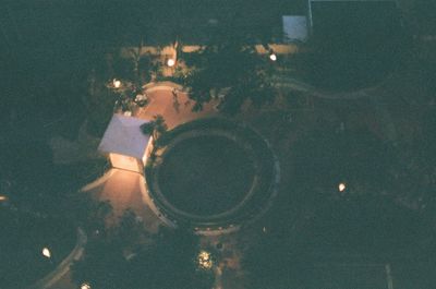 High angle view of drink on table