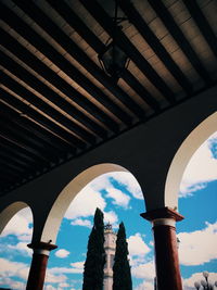 Low angle view of historic building against sky