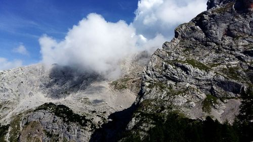 Panoramic view of mountain against sky