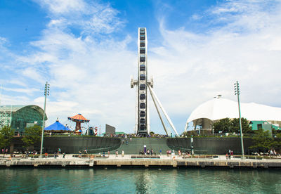 Scenic view of water against sky