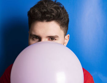 Boy with balloons