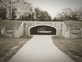 Bridge against clear sky