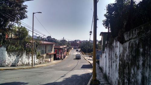 View of city against clear sky