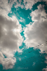 Low angle view of cloudy sky