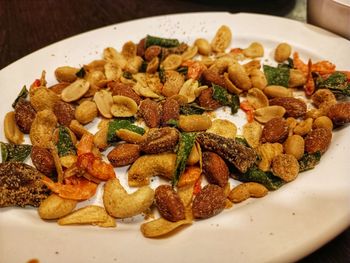 Close-up of food in plate