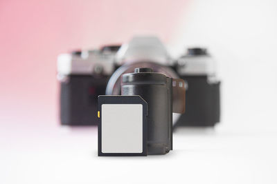 Close-up of digital camera