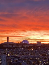 Sunset citywiew of stockholm