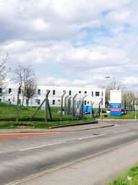 Road against cloudy sky