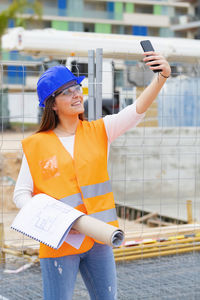 Young woman using mobile phone