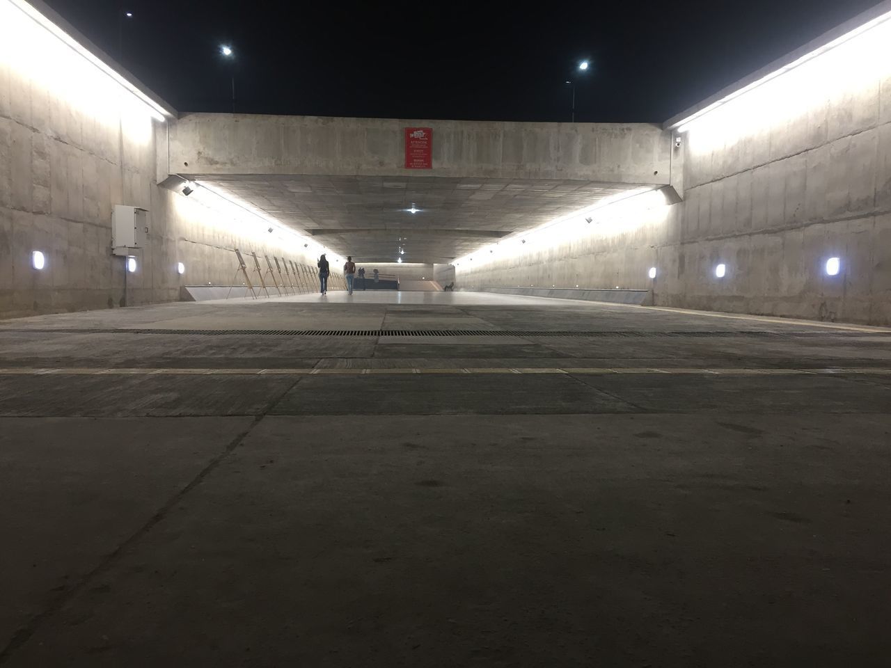 VIEW OF EMPTY SUBWAY STATION