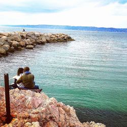 Scenic view of sea against sky