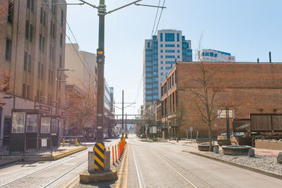 Tacoma, washington, usa. march 2021. on a downtown street