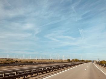 Highway against sky