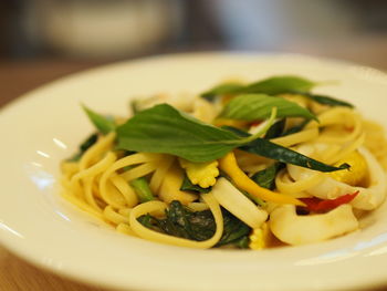 Close-up of food in plate