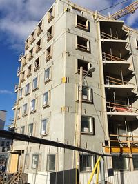 Low angle view of building against sky