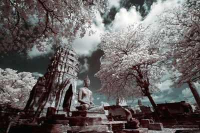 Low angle view of building against sky