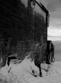 Built structures against the sky