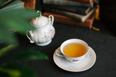 Close-up of tea on table