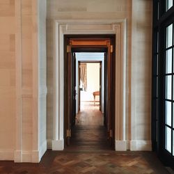 Empty corridor of building