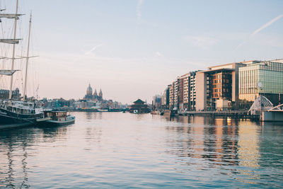 View of city at waterfront