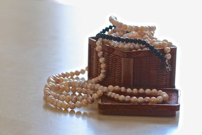 Close-up of bread on table