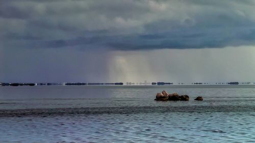 Scenic view of sea against sky