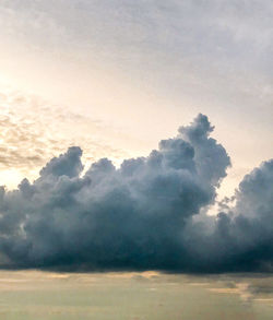 Low angle view of clouds in sky during sunset