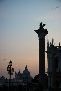 Low angle view of built structure against sky