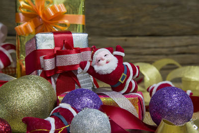 Close-up of christmas decoration