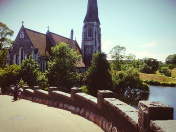 View of temple against sky