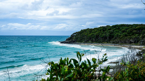 Scenic view of sea against sky