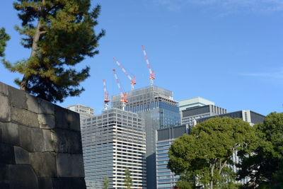 Low angle view of buildings against sky