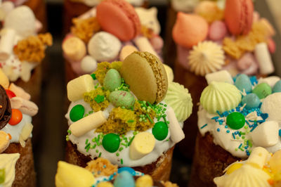 Close-up of cupcakes