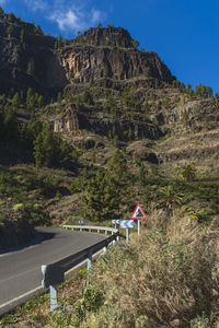 Scenic view of mountain against sky