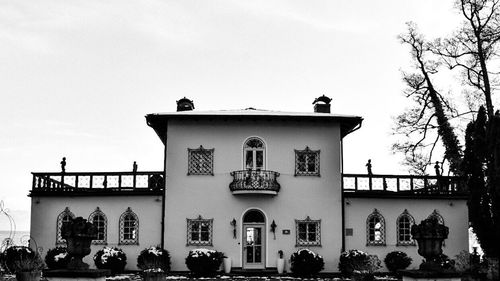 Built structures against the sky