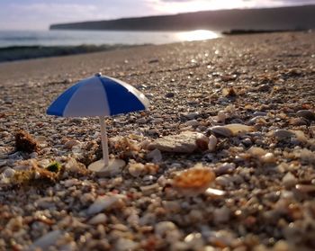 Miniature umbrella,  formentera beach
