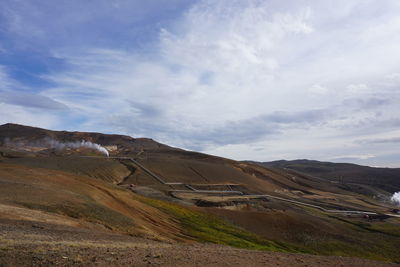 Scenic view of landscape against sky