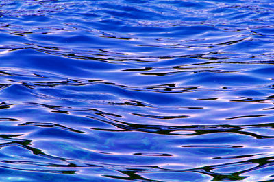 Full frame shot of rippled water in lake