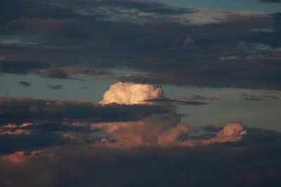 Clouds in sky at dusk