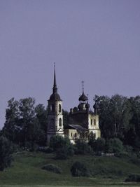 View of building against sky at night