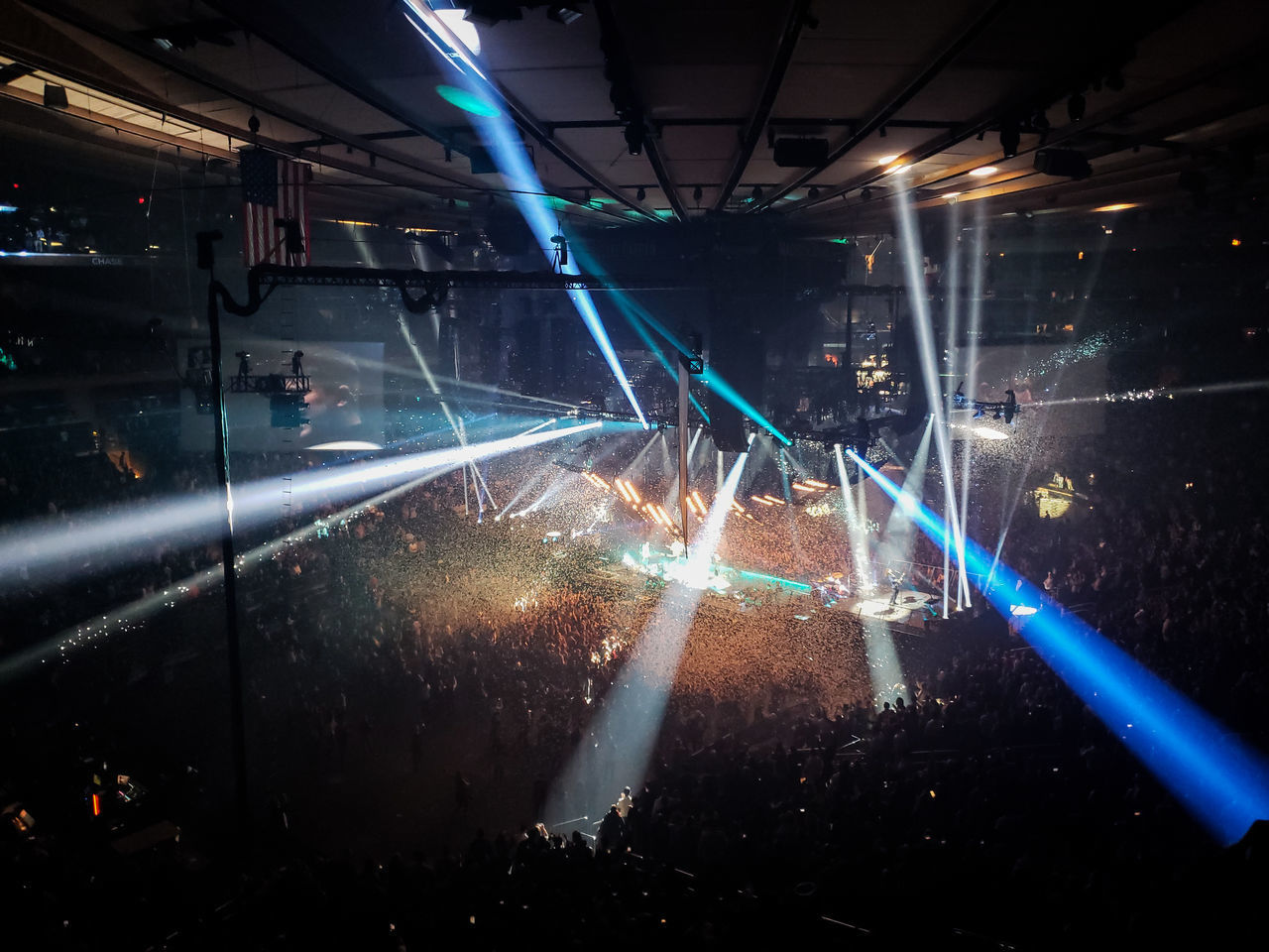 AERIAL VIEW OF ILLUMINATED LIGHTS