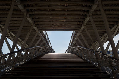 Access from the banks of the seine to the léopold sédar senghor footbridge in paris