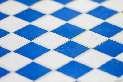 Full frame shot of tiled floor