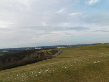 Scenic view of landscape against sky