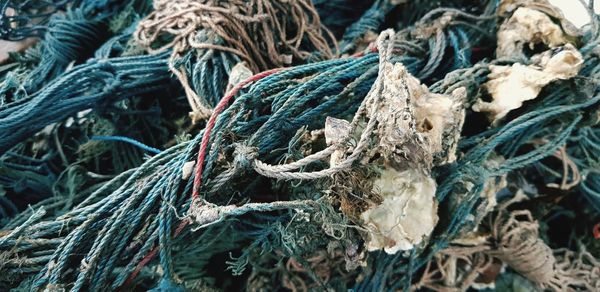 Close-up of fishing net