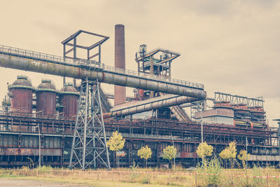 Factory against sky